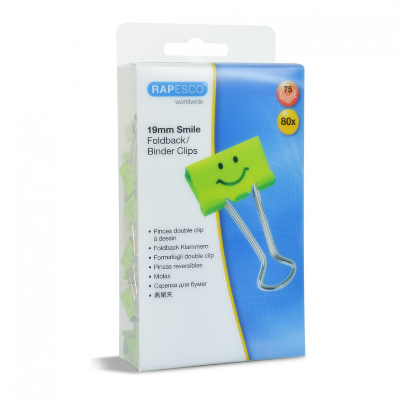 RAPESCO® clip foldback verde 1,9 cm