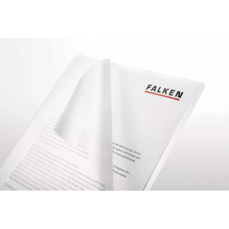 Falken buste trasparenti DIN A4, superficie goffrata, 0,09 mm, trasparente