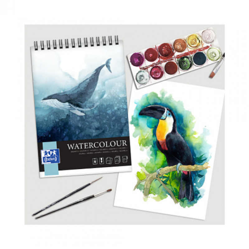 Oxford blocco acquerello Watercolour DIN A4, 10 fogli