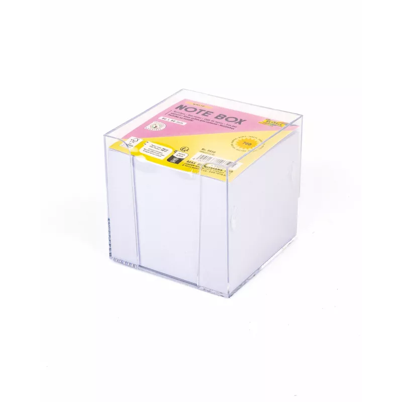 Folia portablocco con 700 foglietti per appunti, bianco/trasparente