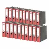 FALKEN raccoglitore riciclato A4, 8 cm, rosso marmorizzato