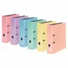 FALKEN Pastell Color raccoglitore, cartone, 8 cm, DIN A4, pesca arancione