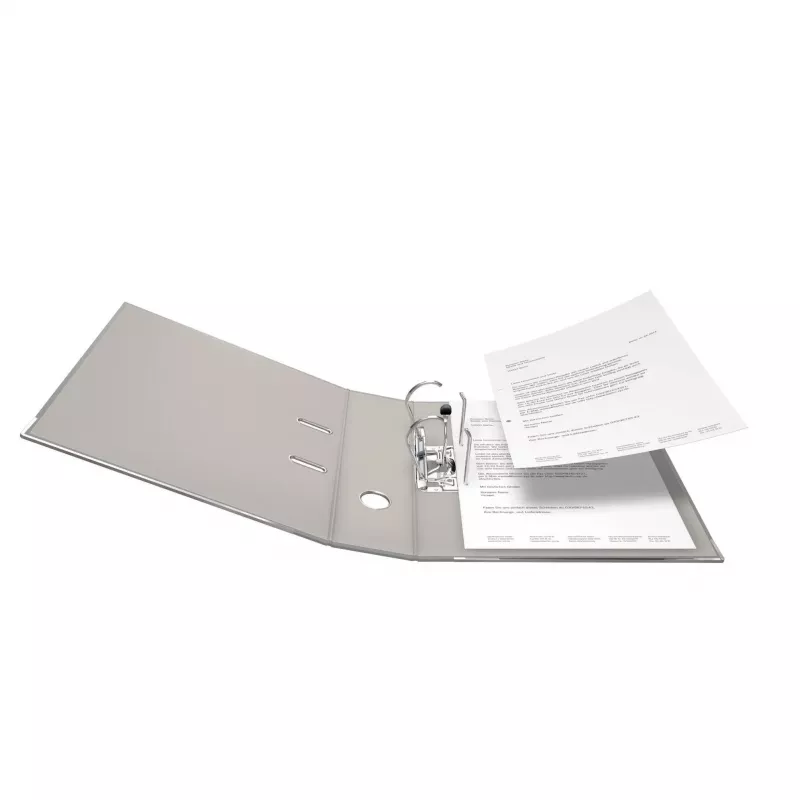 FALKEN Color raccoglitore DIN A4, 8 cm, plastica, grigio