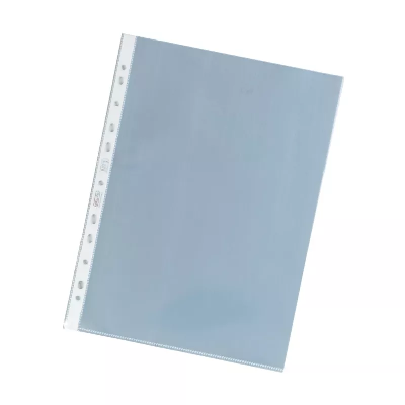 herlitz Bustine trasparenti DIN A4, cristallo, 0,085 mm PP, foratura euro, aperte in alto