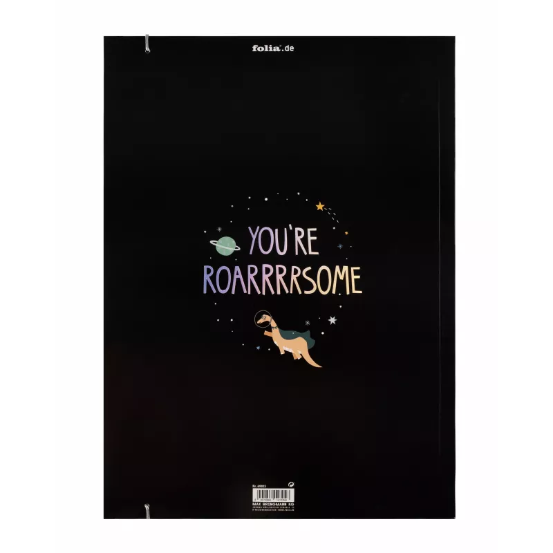 folia cartella portfolio DIN A3, Space Dino