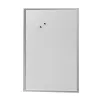 herlitz lavagna magnetica 60 x 80 cm, acciaio verniciato bianco, cornice in legno color argento