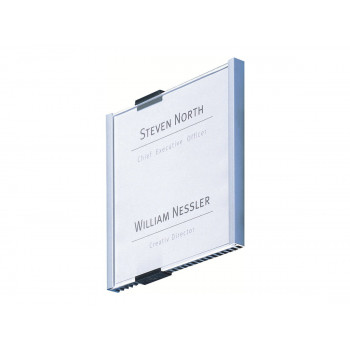 Durable INFO SIGN targhetta da porta, 210 x 148,5 mm, argento metallizzato (480523)