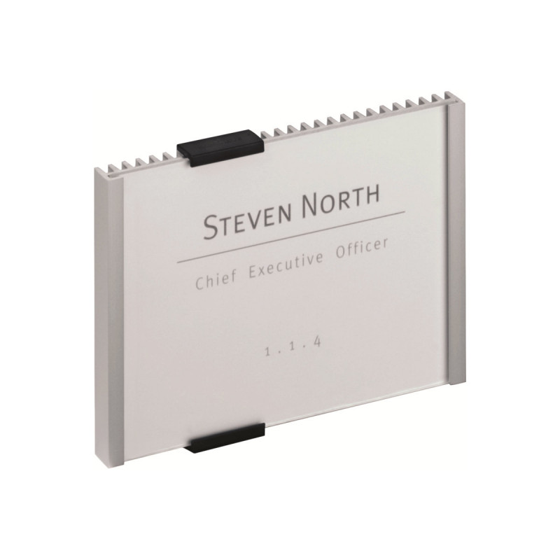 Durable INFO SIGN targhetta da porta, 210 x 148,5 mm, argento metallizzato (480523)