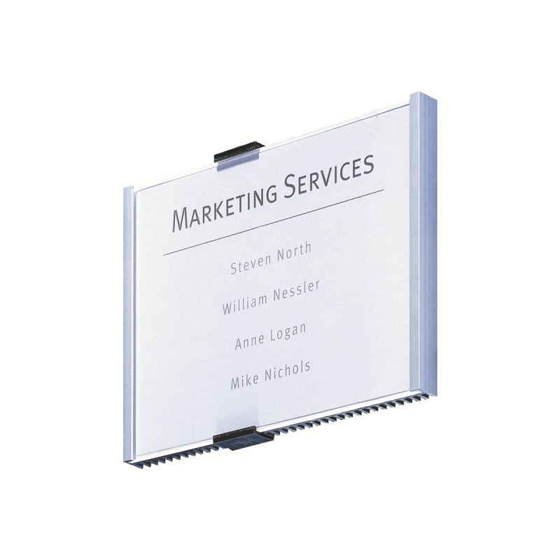 Durable INFO SIGN targhetta da porta, 210 x 148,5 mm, argento metallizzato (480523)