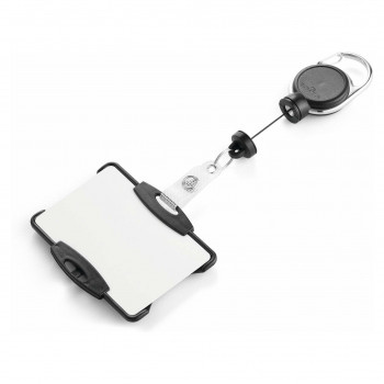 DURABLE portabadge con yo-yo EXTRA FORTE per 1 tessera, nero (868901)