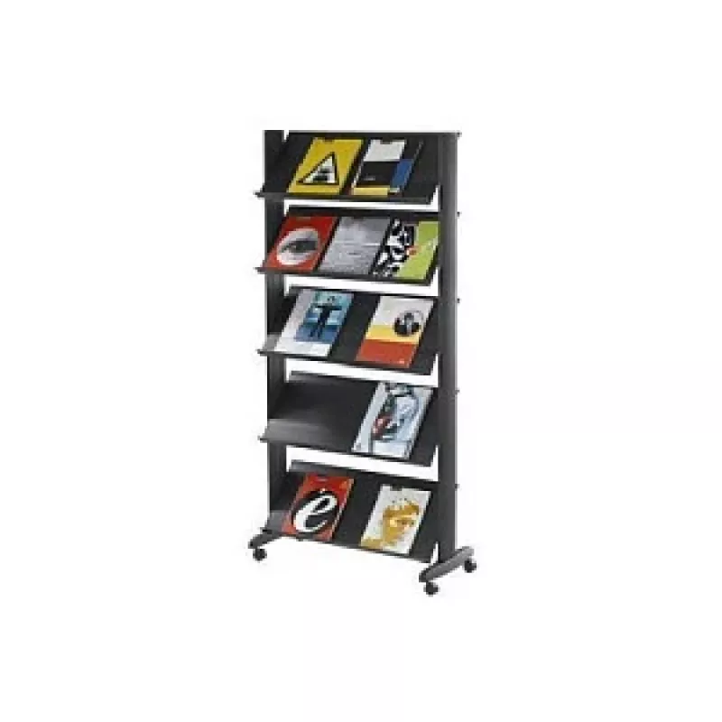 PAPERFLOW espositore portadepliant nero DIN A4 85,5 x 38,5 x 167,5 cm