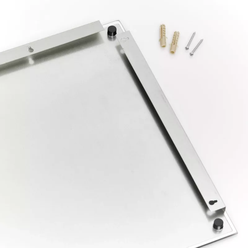 Zeller lavagna magnetica in vetro 60.0 x 40.0 cm bianco