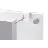 Zeller lavagna magnetica in vetro 60.0 x 40.0 cm bianco