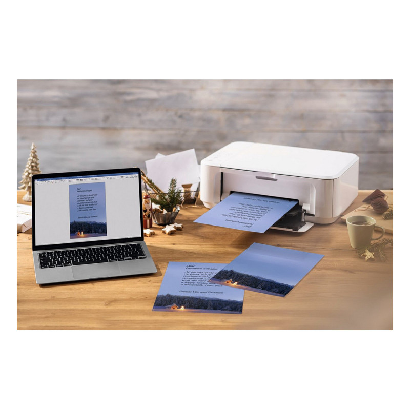 SIGEL carta da lettere natalizia motivo Weihnachtskapelle DIN A4 90 g/m² 100 fogli