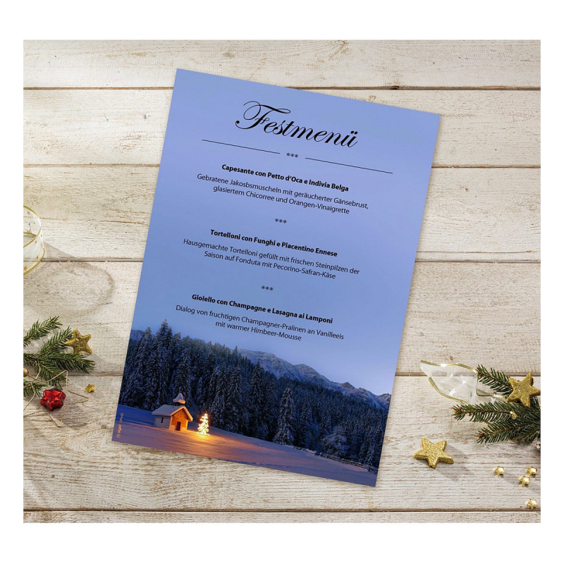 SIGEL carta da lettere natalizia motivo Weihnachtskapelle DIN A4 90 g/m² 100 fogli