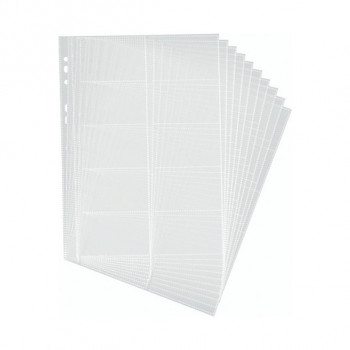 DURABLE buste portabiglietti da visita A4 per 2384/2388, trasparenti, 10 pezzi