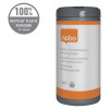 Nobo salviette detergenti per lavagna bianca, dispenser in plastica riciclata, 100 salviette