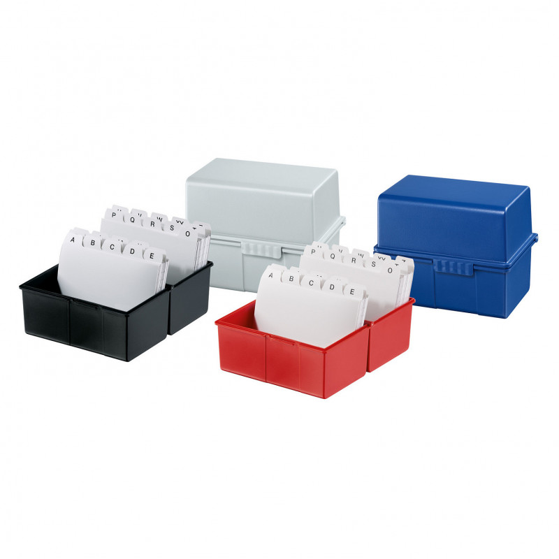 HAN A8 schedario DIN A8 200 schede blu