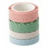 folia set nastro decorativo Washi, 4 x 5 m, pastello