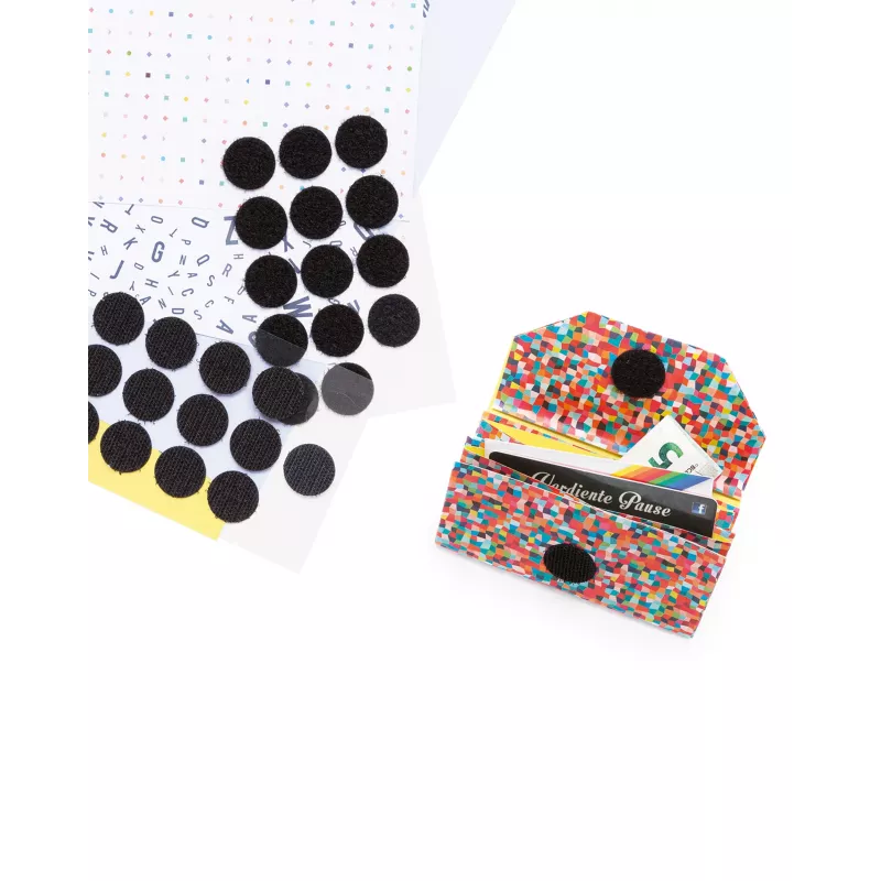 Folia punti a velcro, nero e bianco (2301)