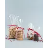 folia sacchetto in cellophane 14,0 x 23,0 cm trasparente con stampa oro