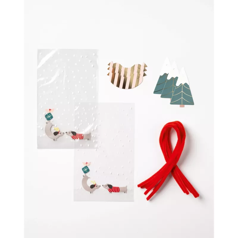 folia sacchetto fondo in PP MERRY WOOFMAS 14,5 x 23,5 cm
