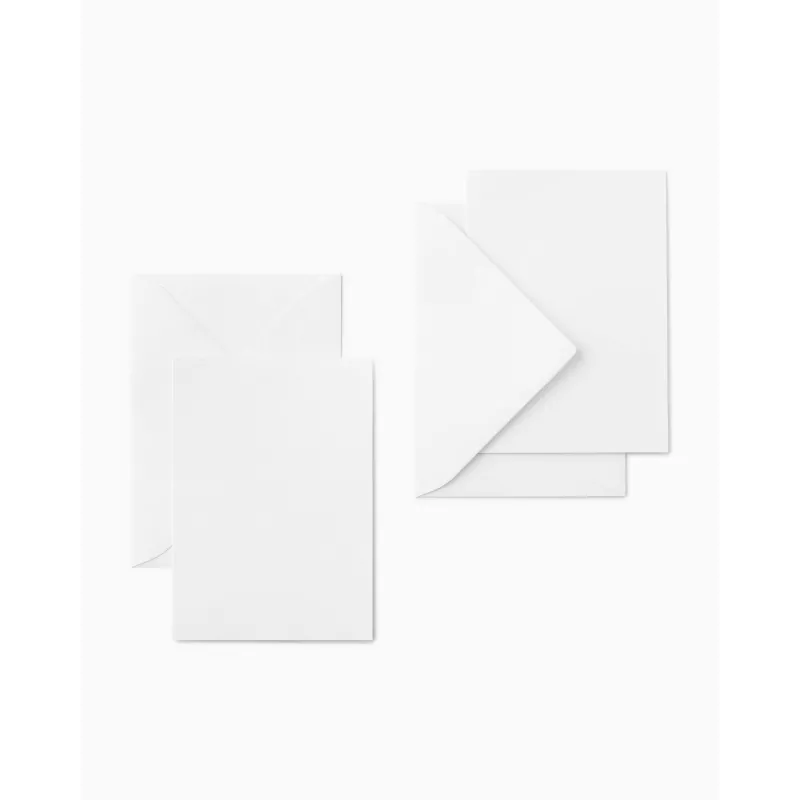 folia biglietti pieghevoli, 5 biglietti, bianco