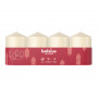 Bolsius Candele cilindriche Ø60x40 mm, crema, 4 pz.