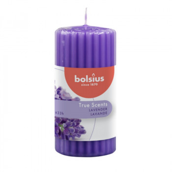 Bolsius True Scents candela profumata cilindro Ø58 x 120 mm, lavanda