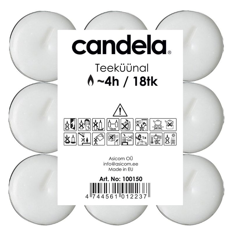 Candela lumini, 18 pz.