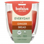 Bolsius Everyday candela profumata in vetro Ø70 x 80 mm, pan di zenzero