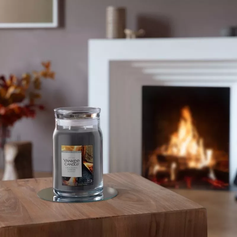 Yankee Candle Crackling Embers candela, grande