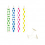 PAPSTAR candeline magiche per compleanno, 6 cm, multicolore
