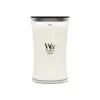 WoodWick White Teak candela, grande, 610 g