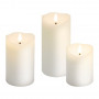 Goobay candele in vera cera LED, bianco