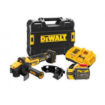 DeWalt smerigliatrice angolare 125mm 18V DCG409VSX1T 1x9.0Ah regolazione velocità Tstak
