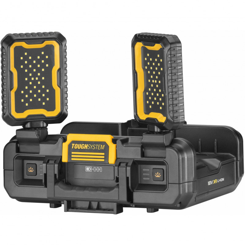 DeWALT DWST08061-1 ToughSystem 2.0 valigetta portautensili con illuminazione, 14 l, nero/giallo