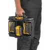 DeWALT DWST08061-1 ToughSystem 2.0 valigetta portautensili con illuminazione, 14 l, nero/giallo
