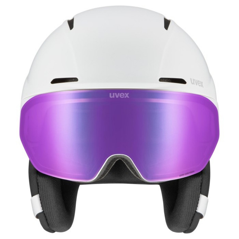 UVEX Horizon CV casco da sci, bianco, 55-59 cm (56/6/341/11)
