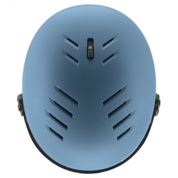 UVEX Wanted Visor casco da sci, grigio pietra/blu, 58-61