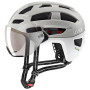 UVEX Finale Visor casco da bici, bianco/sabbia, 52-57