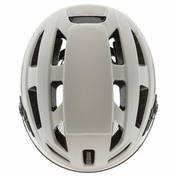 UVEX Finale Visor casco da bici, bianco/sabbia, 52-57