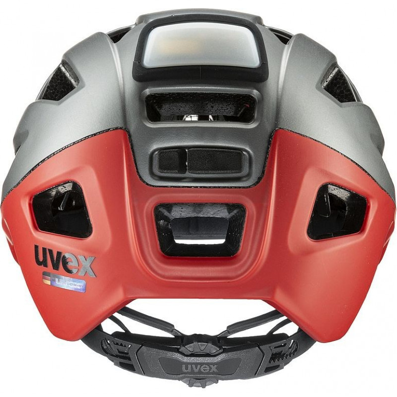 UVEX Finale Light 2.0 casco da bici, grigio/rosso, 52-57