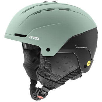 Casco da sci UVEX Stance MIPS 51-55, nero/verde