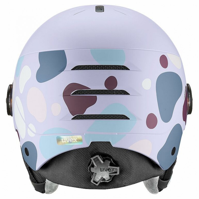 Casco da sci per bambini UVEX Rocket jr. Visor 54-58, lavanda