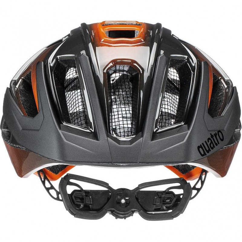 UVEX Quatro casco da bici 52-57, arancione/titanio