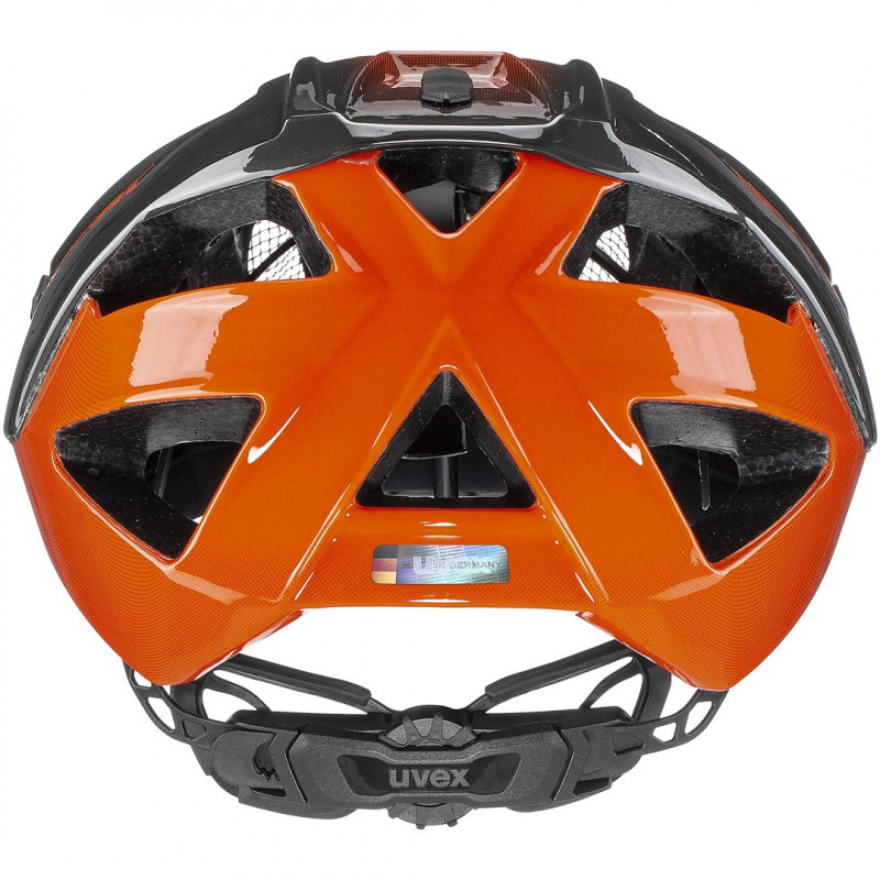 UVEX Quatro casco da bici 52-57, arancione/titanio