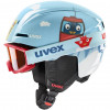 Set casco da sci per bambino UVEX Viti, blu, 46-50 (56/S/317/10)