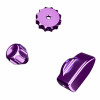 Set manopole Ascher Racing Knob Kit Pro, Champion Purple