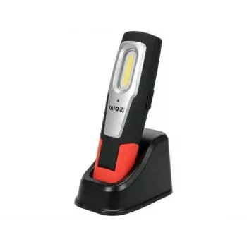Yato YT-08558 lampada da lavoro LED 7 W, nero/rosso